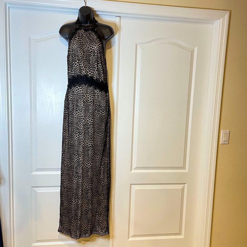 ASOS ✨ Halter neck maxi length lace dress